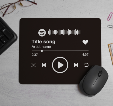 Tappetino per mouse con nome Spotify - TenStickers