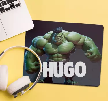 Tappetino pvc nome personalizzato e supereroe - TenStickers