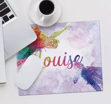 Tartarughe colorate con tappetino mouse personalizzato - TenStickers