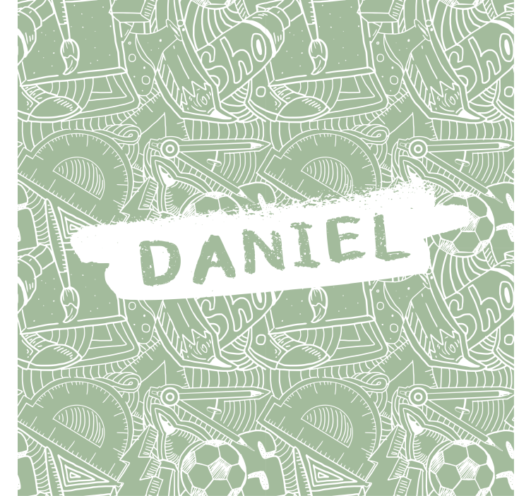 Tenda a rullo camera ragazzi gesso scolastico verde - TenStickers