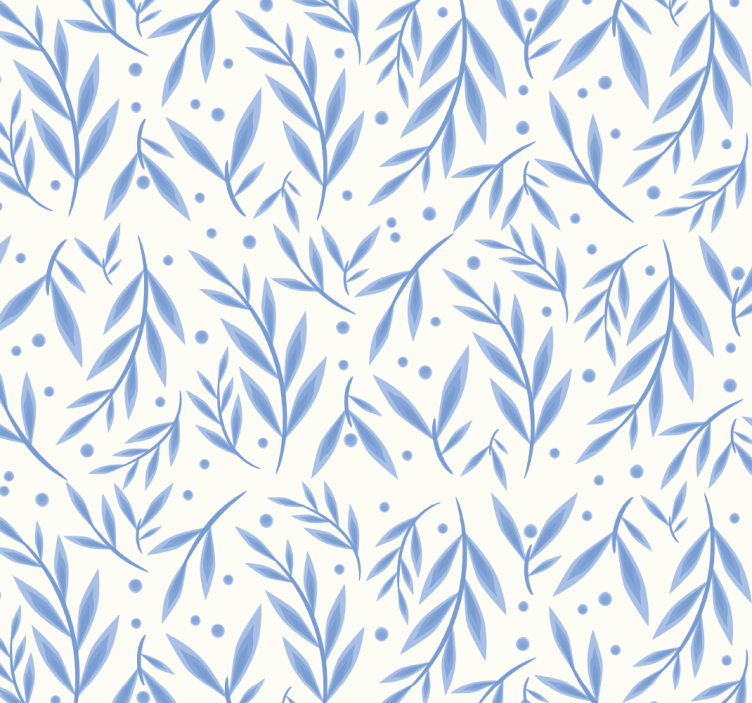 Tenda a rullo bagno modello blu e bianco - TenStickers