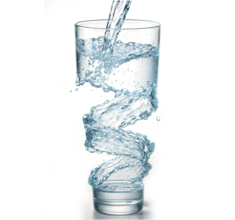 Tenda a rullo cucina bicchiere d'acqua - TenStickers