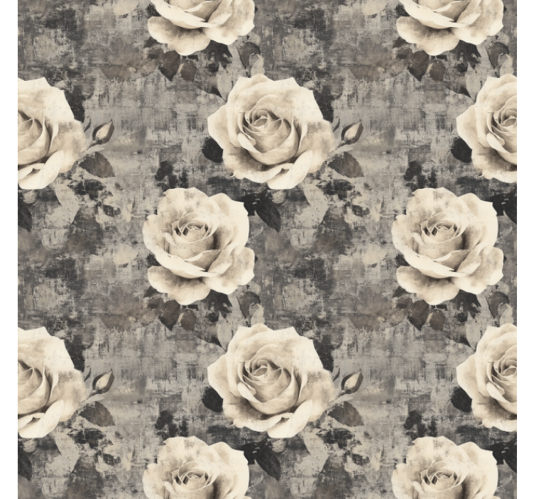 Tenda a rullo cucina fiori di marmo - TenStickers