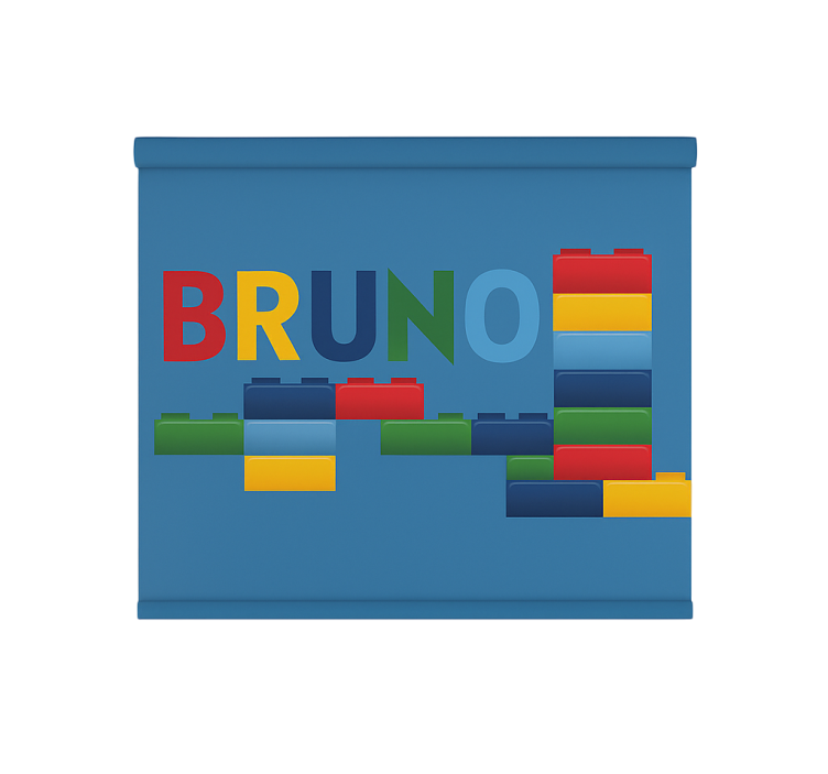 Tenda a rullo cameretta blocchi giocattolo colorati - TenStickers