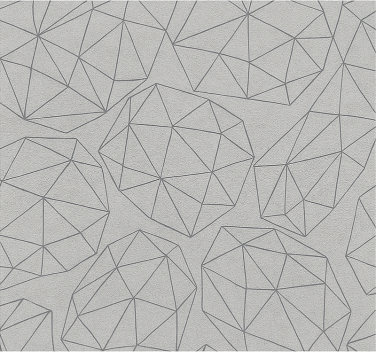 Tenda a rullo bagno pietra preziosa argento lucido - TenStickers