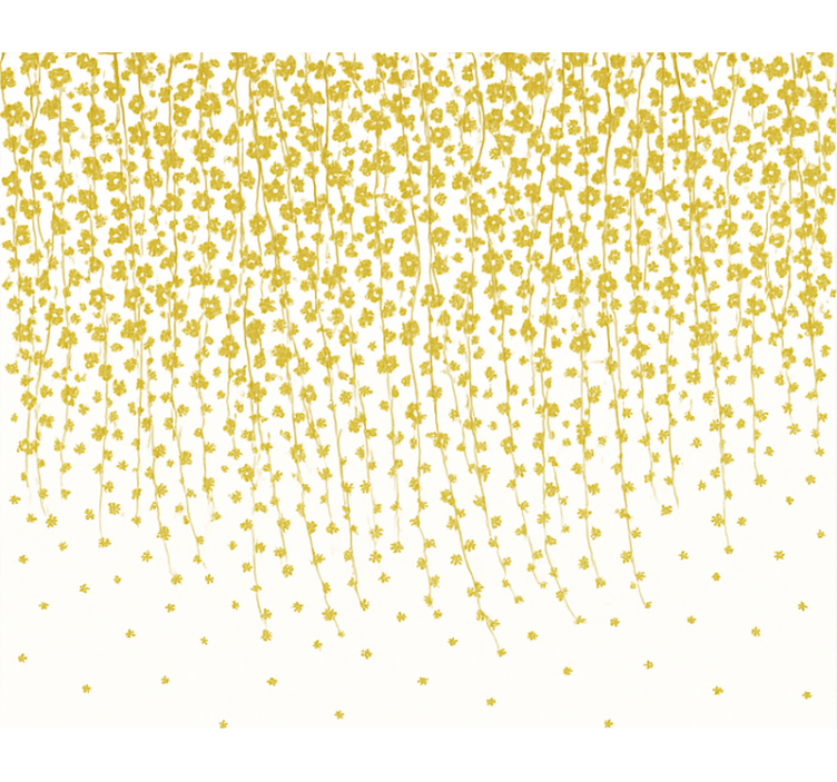 Tenda a rullo bagno cascata di fiori - TenStickers