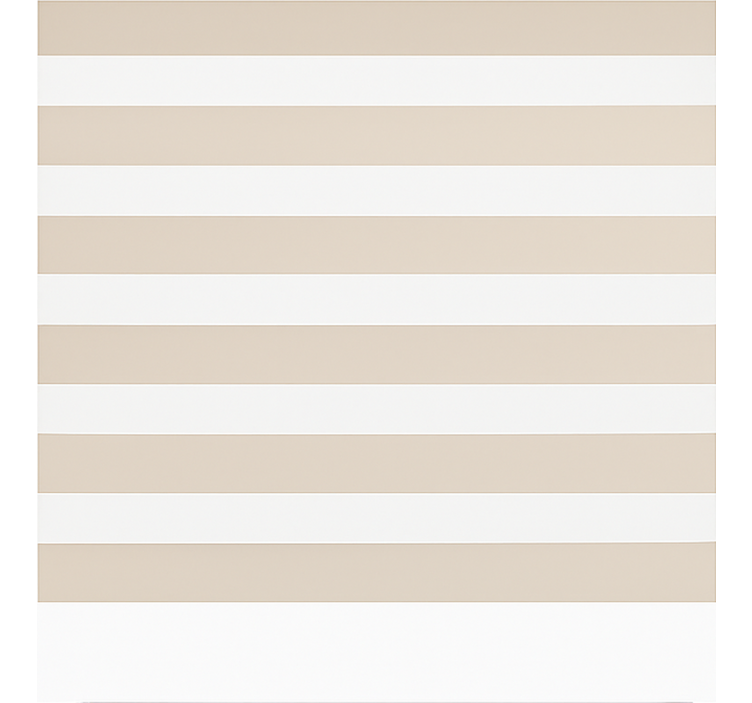 Tenda a rullo classica crema e bianco orizzontale - TenStickers