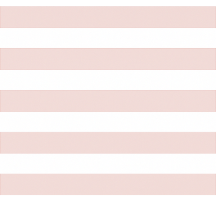 Tenda a rullo cameretta strisce bianche e rosa - TenStickers