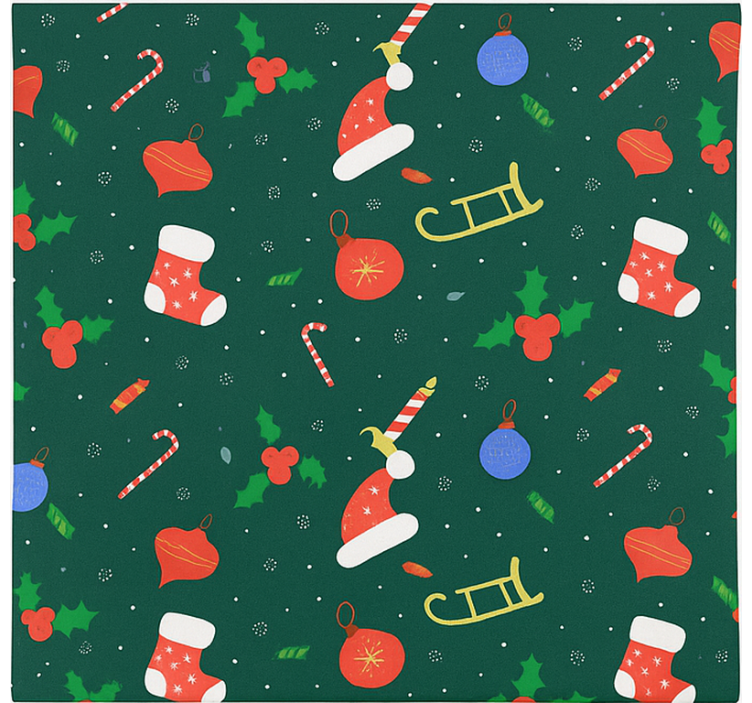 Tenda a rullo soggiorno modello di pan di zenzero di babbo natale - TenStickers
