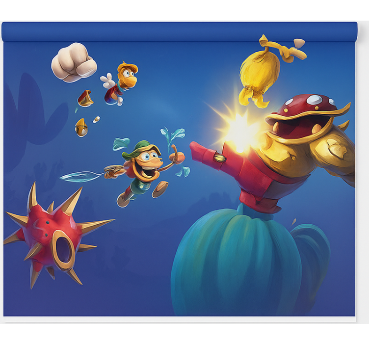 Tenda a rullo gamer scontro di battaglia di gioco - TenStickers