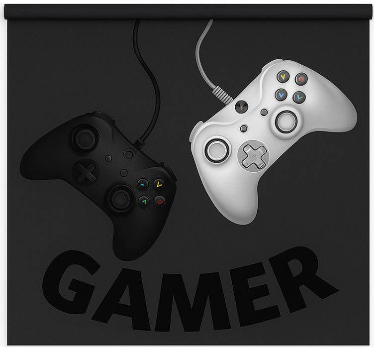Tenda a rullo gamer controller originali oscillanti - TenStickers
