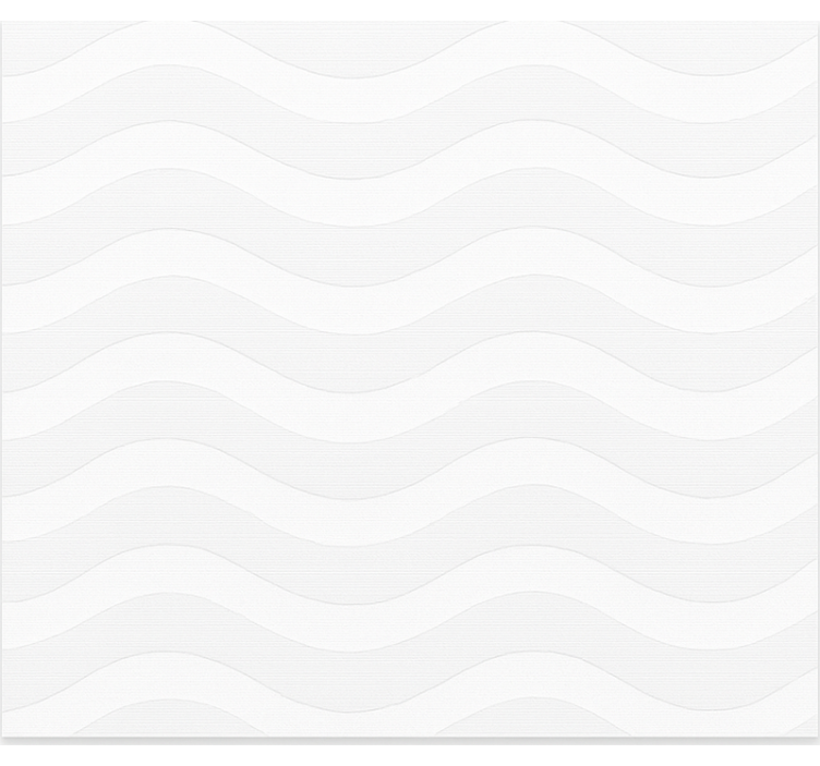 Tenda a rullo camera ragazzi onde bianche e grigie - TenStickers