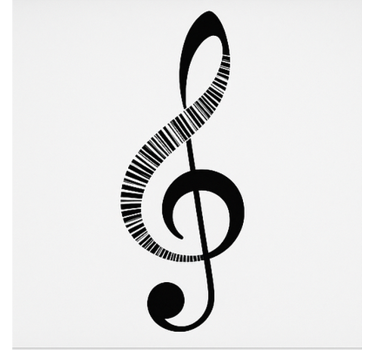 Tenda a rullo camera ragazzi nota musicale - TenStickers