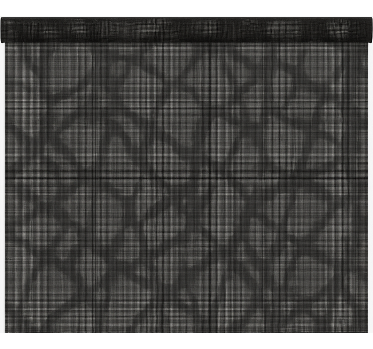 Tenda a rullo per ufficio trasparente nera/grigia - TenStickers