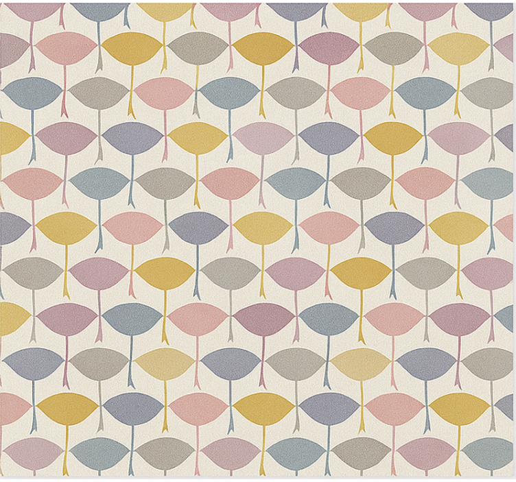 Tenda a rullo stile nordico uccelli colibrì colorati - TenStickers