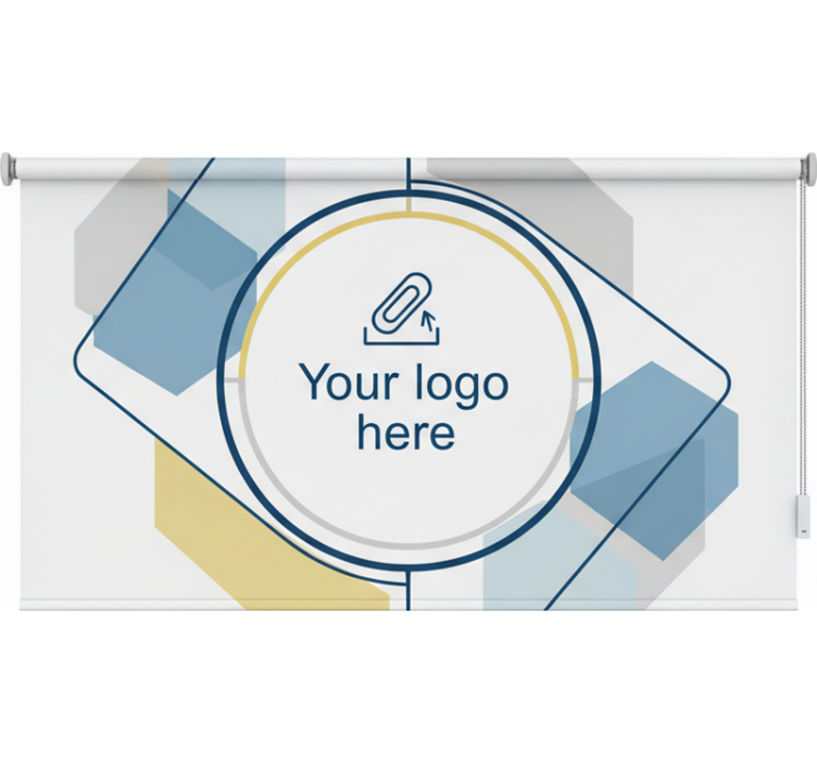 Tenda a rullo per ufficio design logo personalizzato - TenStickers