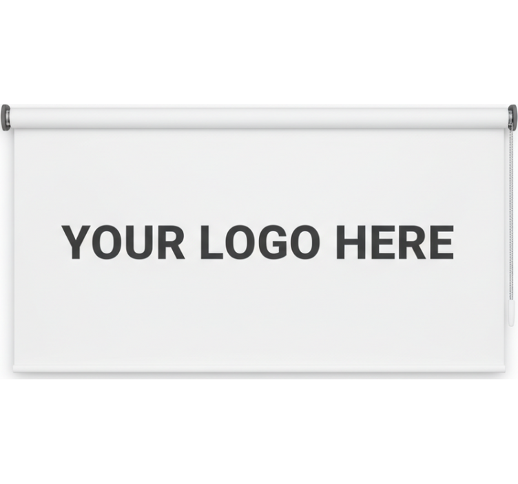 Tenda a rullo per ufficio logo aziendale personalizzato - TenStickers