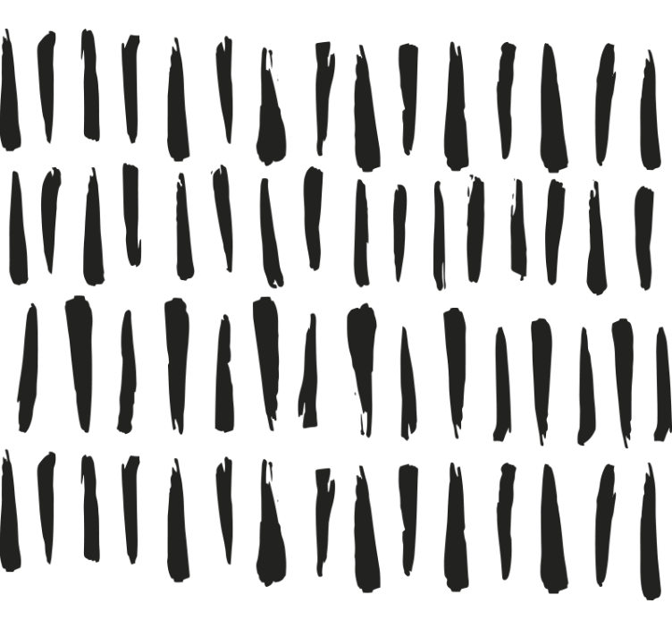 Tenda a rullo bagno righe nere eleganti - TenStickers