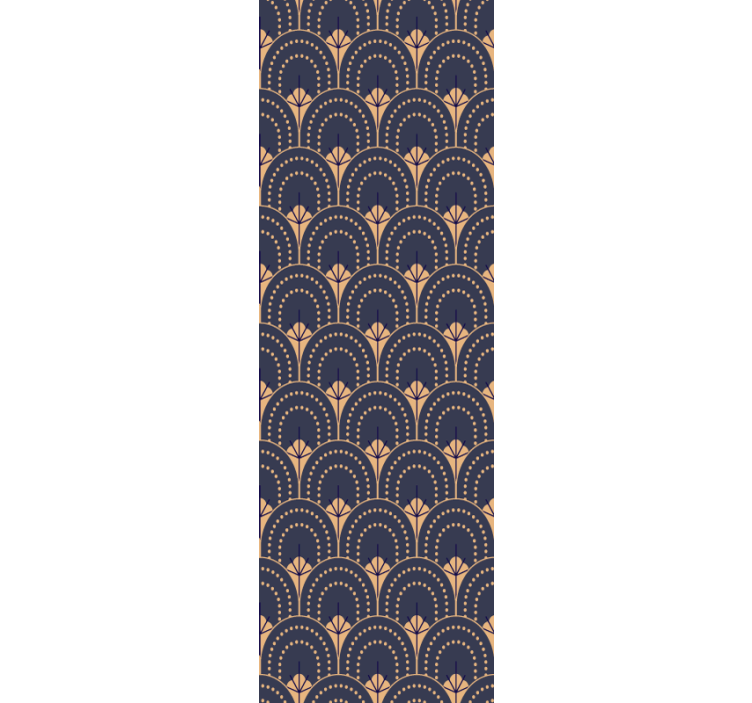 Tenda da ufficio a rullo motivo a ventaglio ornato - TenStickers