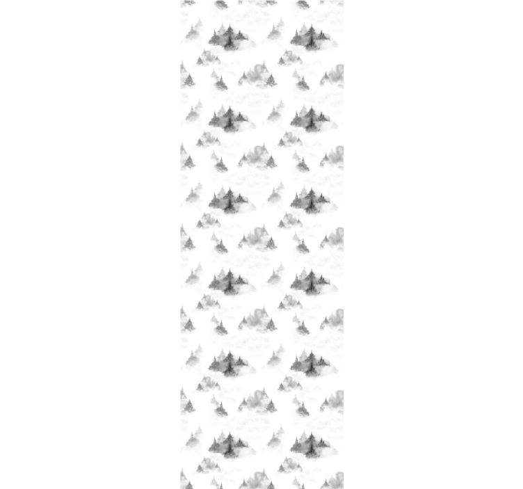 Tenda da ufficio a rullo silhouette foresta scura - TenStickers