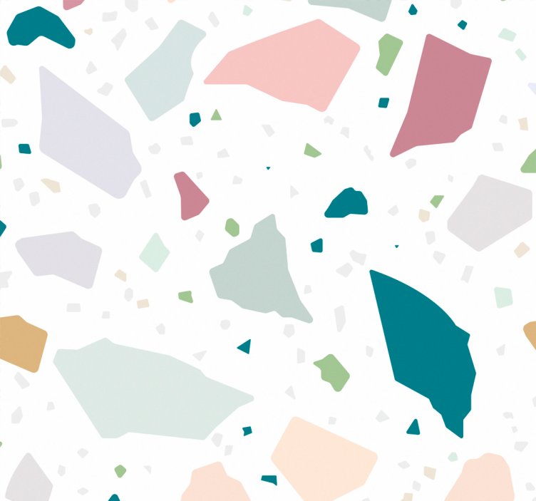 Tenda a rullo cucina terrazzo geometrico colorato - TenStickers