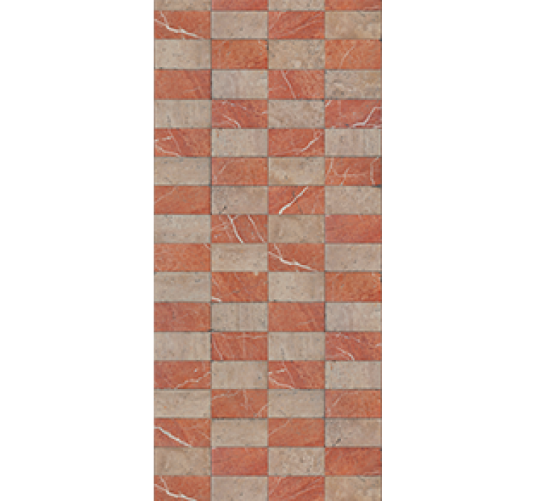 Tenda a rullo cucina piastrelle beige geometriche - TenStickers