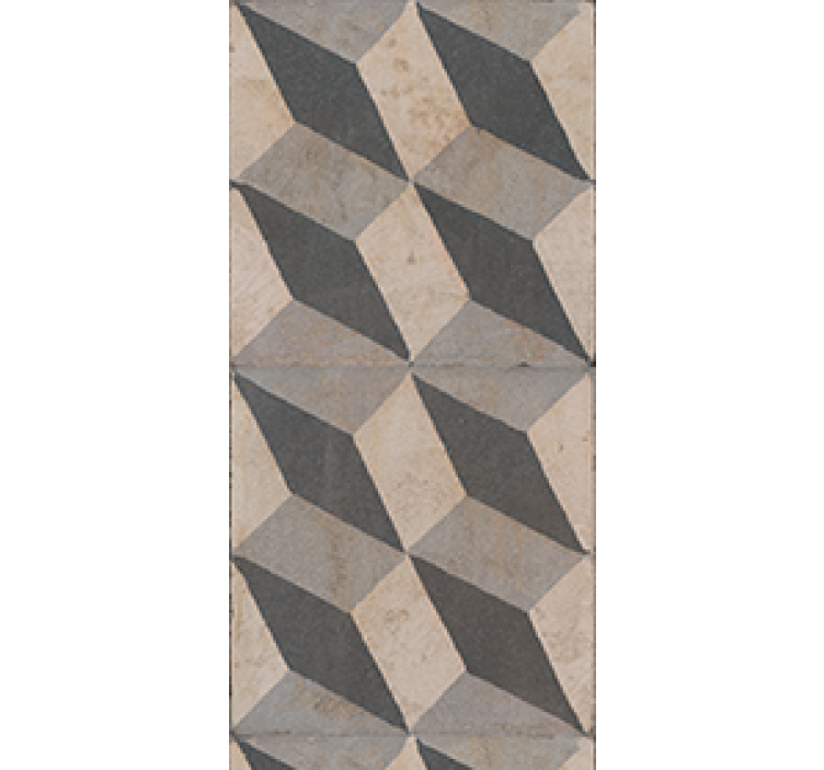 Tenda a rullo cucina piastrelle moderne grigio scuro - TenStickers