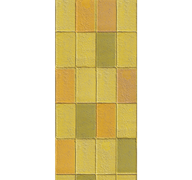 Tenda a rullo cucina in stile kawaii gialla - TenStickers