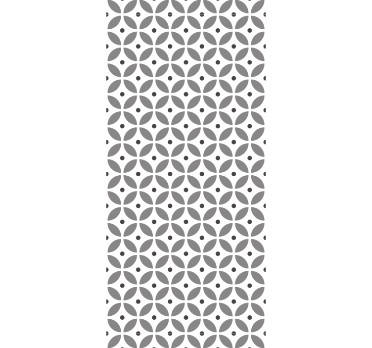 Tenda a rullo cucina cerchi senza cuciture stile nordico - TenStickers