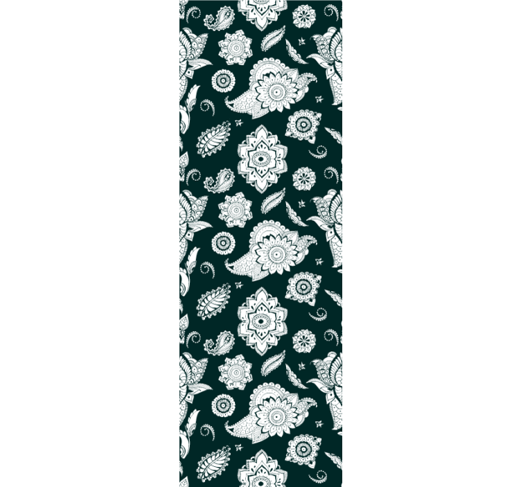 Tenda a rullo cucina motivo paisley indiano - TenStickers