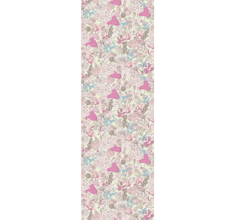 Tenda a rullo sala da pranzo stile floreale grandmillenial - TenStickers