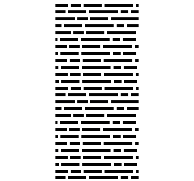 Tenda a rullo sala da pranzo rettangoli bianchi e neri - TenStickers