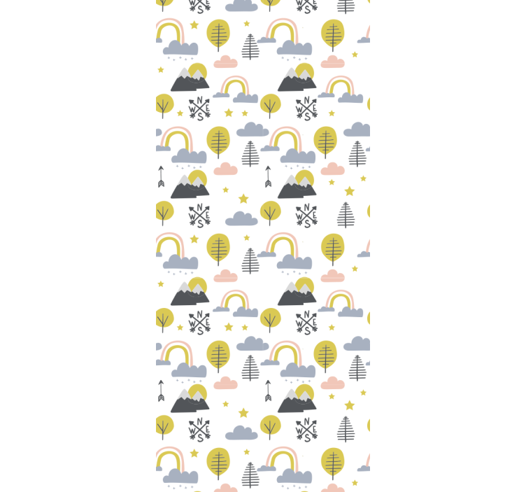 Tenda a rullo cameretta scena naturale giocosa - TenStickers