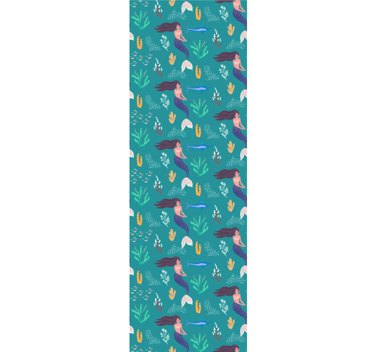Tenda a rullo cameretta sirena sott'acqua - TenStickers