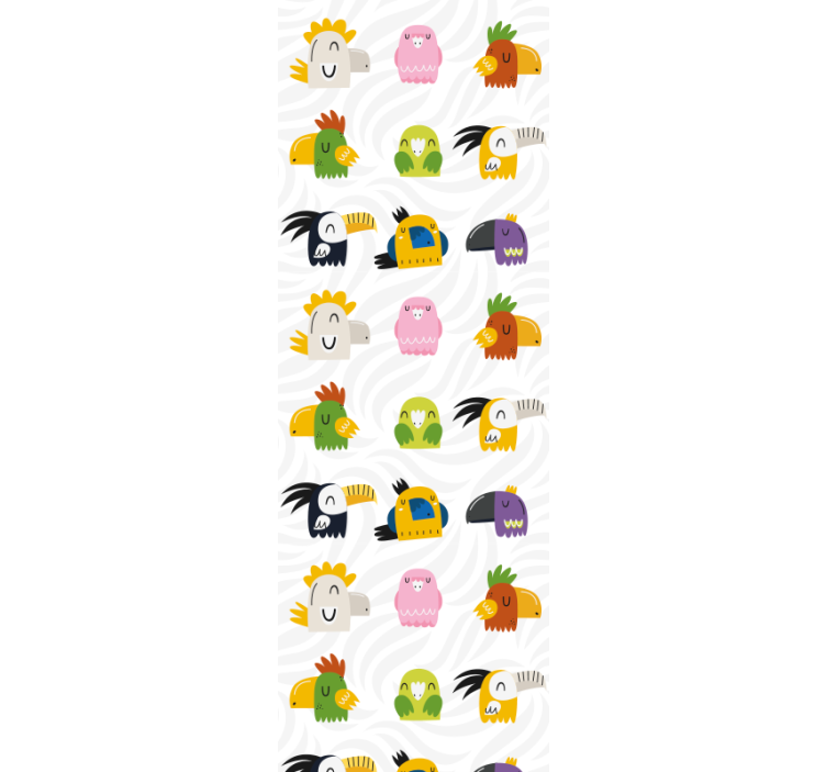 Tenda a rullo cameretta murale mostro allegro - TenStickers