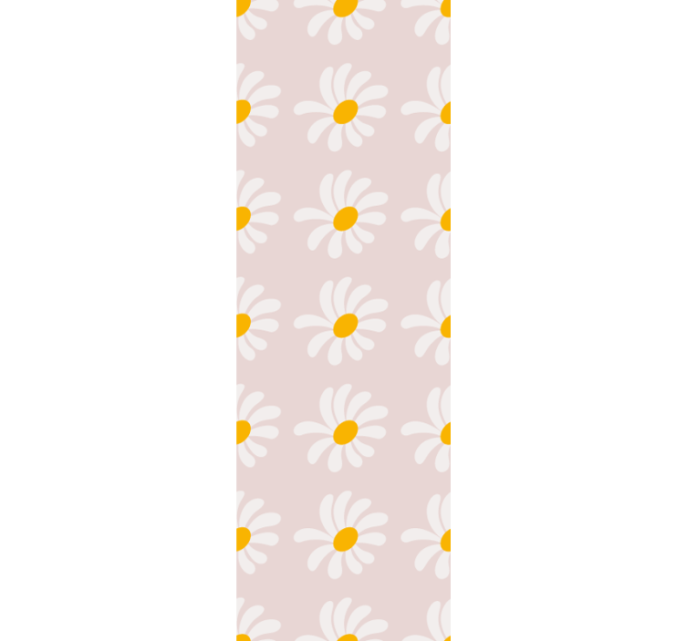 Tenda a rullo cameretta illustrazione fiori boho - TenStickers