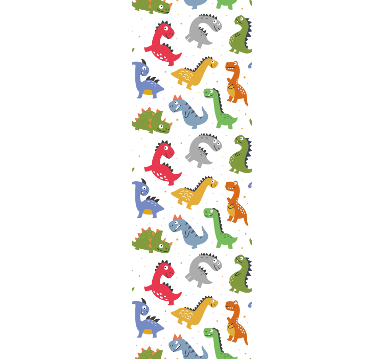Tenda a rullo cameretta tipi di dinosauri adorabili - TenStickers
