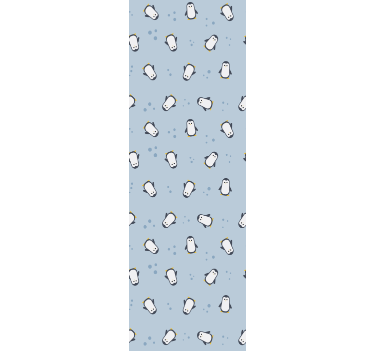 Tenda a rullo cameretta motivo pinguino senza cuciture - TenStickers
