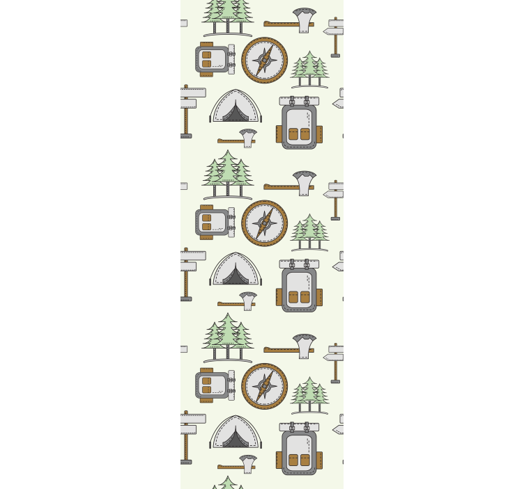 Tenda a rullo cameretta ciotola borsa testa bussola - TenStickers