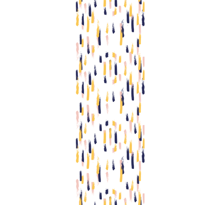 Tenda a rullo cameretta colpi d'asta astratti - TenStickers