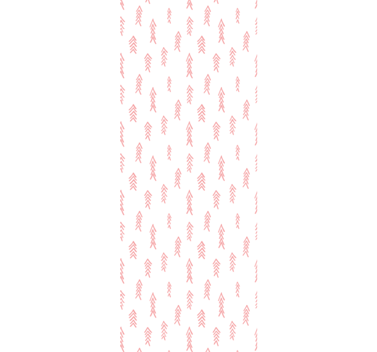 Tenda a rullo cameretta motivo frecce rosa su bianco - TenStickers