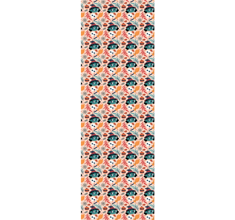 Tenda a rullo cameretta magia streghe halloween seamless - TenStickers