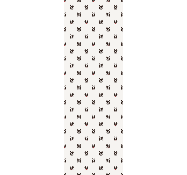 Tenda a rullo cameretta design cartoon bulldog francese - TenStickers