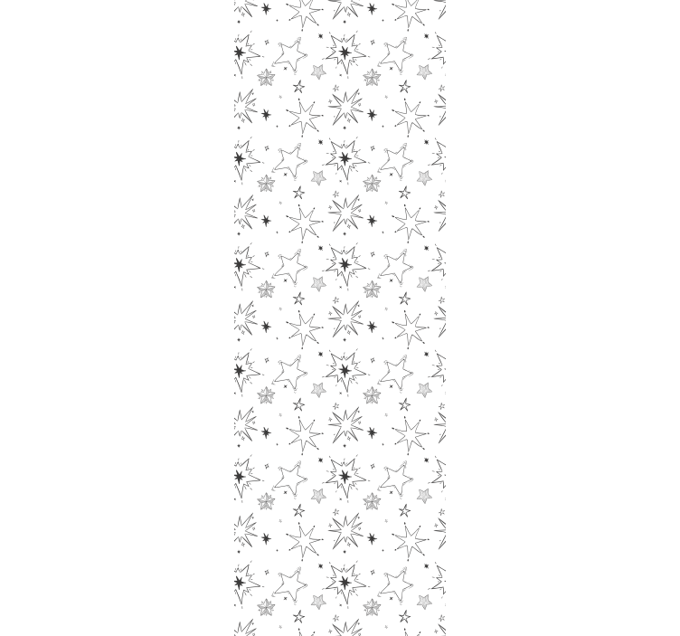 Tenda a rullo cameretta motivo stelle silhouette - TenStickers