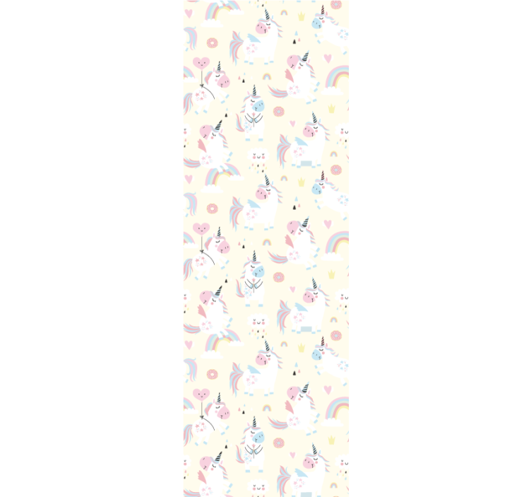 Tenda a rullo cameretta unicorni fantastici - TenStickers