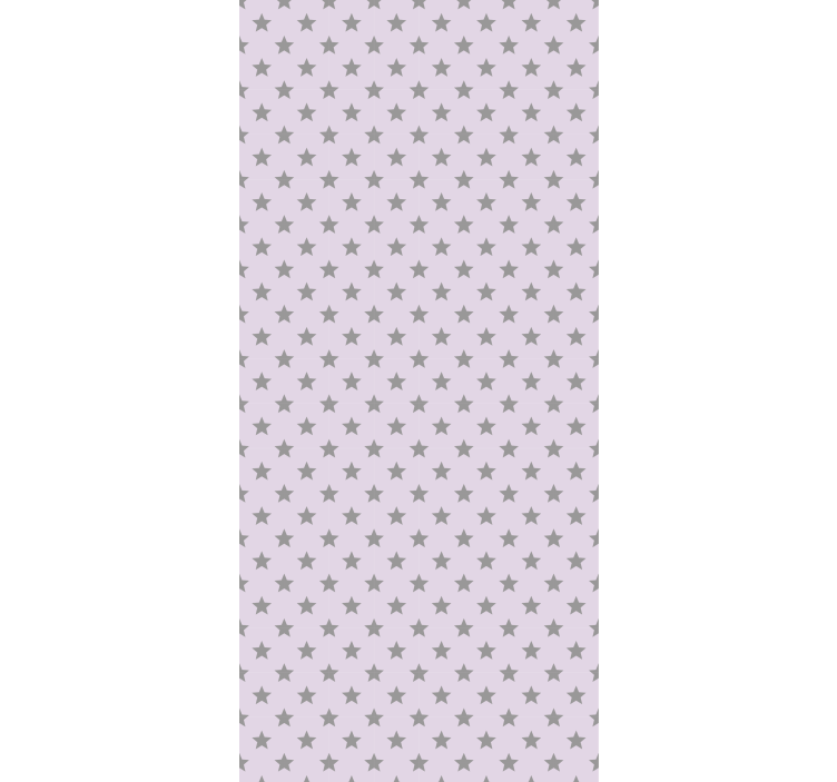 Tenda a rullo cameretta stelle grigie sfondo rosa - TenStickers
