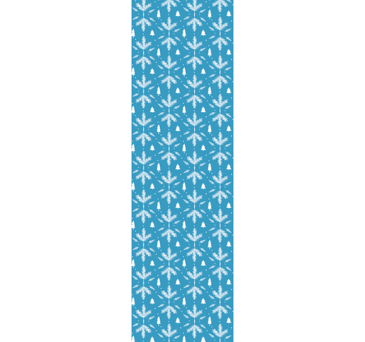 Tenda a rullo cameretta blu folk in stile nordico - TenStickers