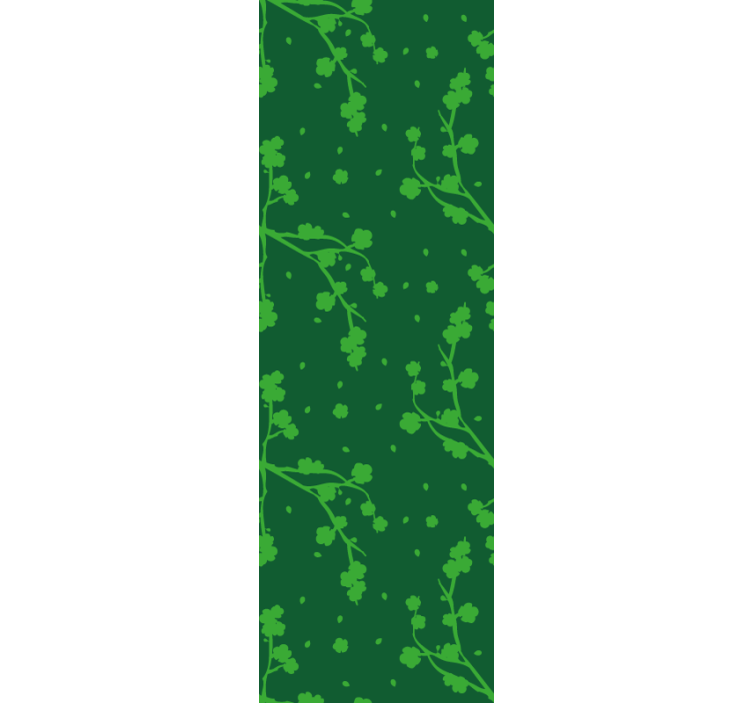 Tenda a rullo cameretta alberi e rami verdi coreani - TenStickers