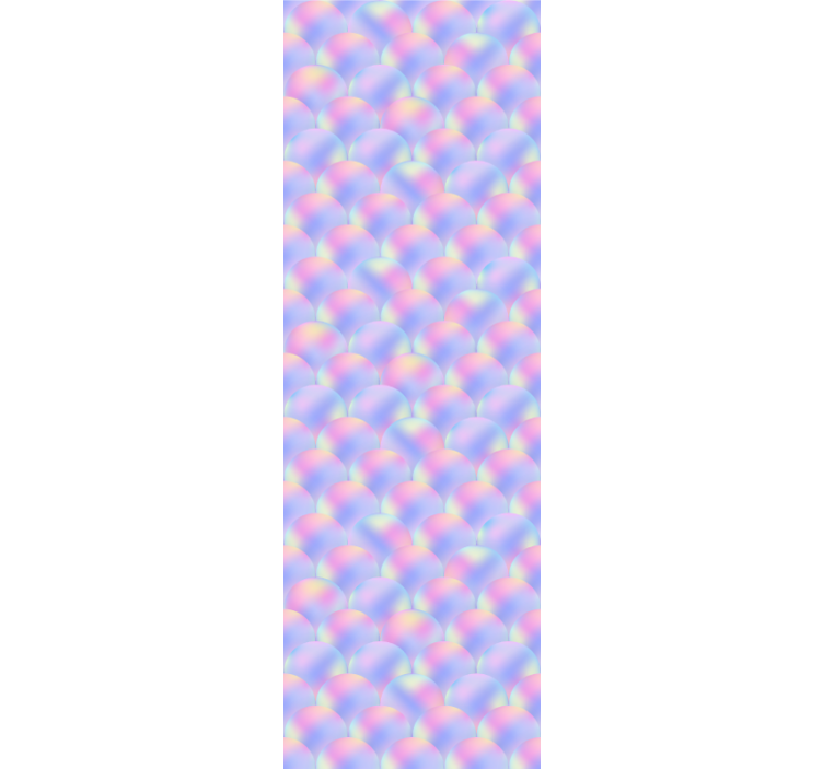 Tenda a rullo cameretta squame di sirena multicolore - TenStickers