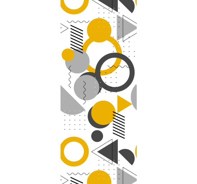 Tenda a rullo per ufficio motivo geometrico retro - TenStickers